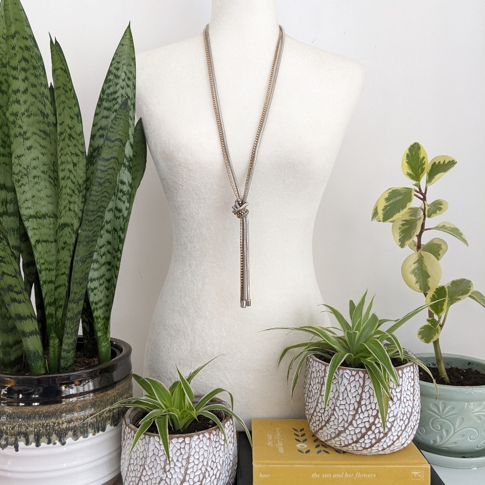 Kenneth Cole New York Mixed Metal Knotted Chain Necklace